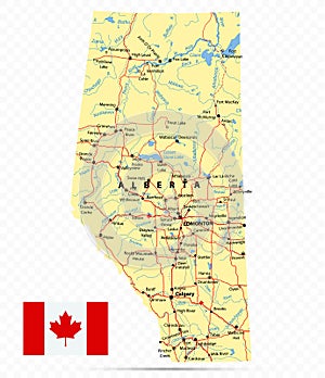 Province of Alberta Map