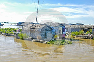 Makong River at Kampong Chhnang Province of Cambodia photo