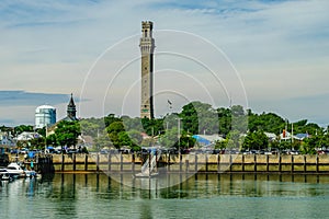 Provincetown Marina and Pilgrim Monument, Provincetown MA US photo