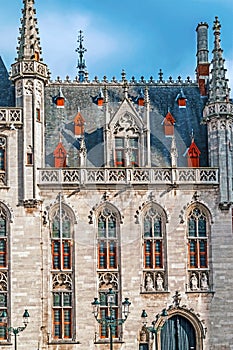 Provinciaal Hof on the Market square in the Historic Centre of Bruges