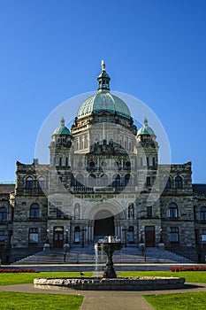 The Provincial Legislature Building in Victoria, British Columbia photo