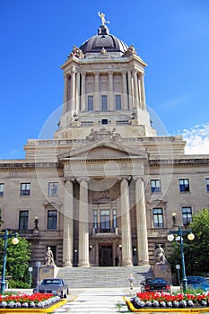 Manitoba Provincial Parliament Building in Winnipeg, Canada photo