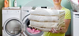 Of the provision of laundry services in the laundry linen photo