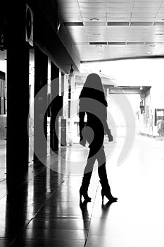 Provocative Woman Silhouette