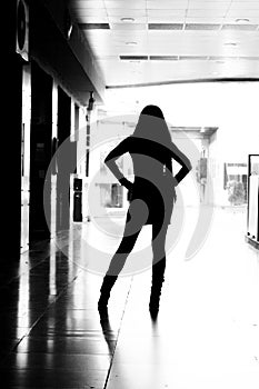 Provocative Woman Silhouette