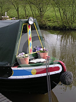 Prow of a Canal Narrowboat.