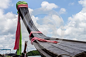 Prow Of Wooden Boat