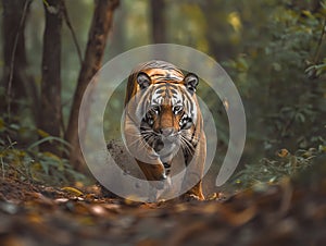 Prowling Tiger in the Wild