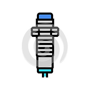proximity sensor module color icon vector illustration