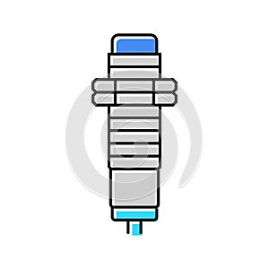 proximity sensor module color icon vector illustration