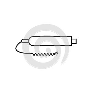 Proximity sensor outline icon vector design illustration