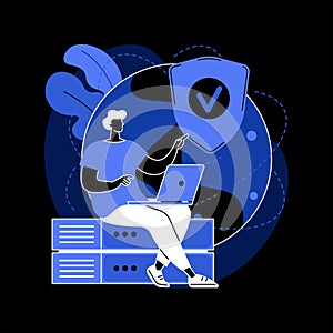 Proxy server abstract concept vector illustration.