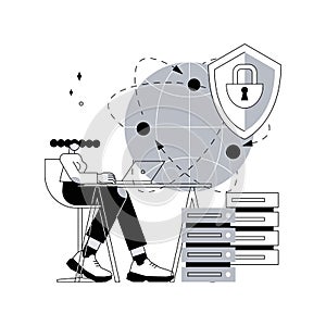 Proxy server abstract concept vector illustration.