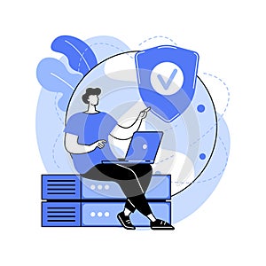 Proxy server abstract concept vector illustration.