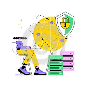 Proxy server abstract concept vector illustration.