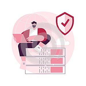 Proxy server abstract concept vector illustration.