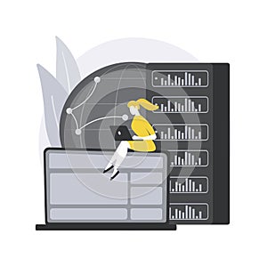 Proxy server abstract concept vector illustration.