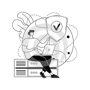 Proxy server abstract concept vector illustration.