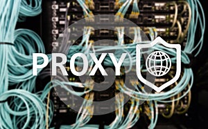 PROXY server, VPN, Virtual Private network technology. Cyber security