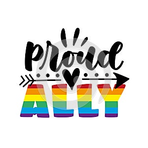 Prud Ally -  LGBT pride slogan against homosexual discrimination