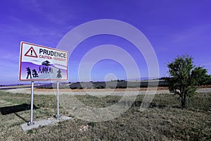 Prudence photographers street sign in France photo