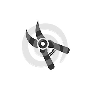 Pruning Shears vector solid icon style illustration
