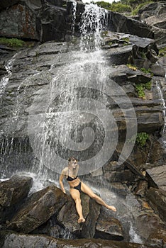 Prut falls under Hoverla