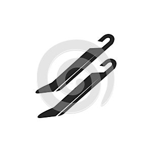 Prying tools icons in black and white.