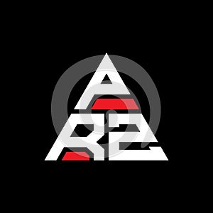 PRZ triangle letter logo design with triangle shape. PRZ triangle logo design monogram. PRZ triangle vector logo template with red
