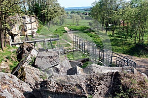 Ruins of Fort XIII San Rideau in Przemysl, Poland
