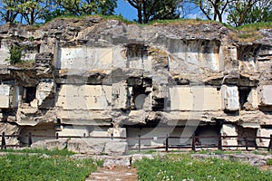 Ruins of Fort XIII San Rideau in Przemysl, Poland