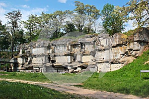 Ruins of Fort XIII San Rideau in Przemysl, Poland