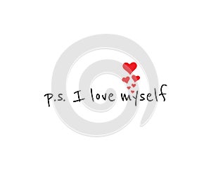 P.S. I love myself, vector