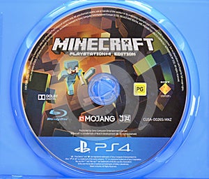 PS4 Minecraft PlayStation edition game disc