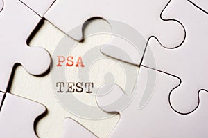 Psa test concept view