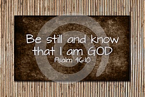 Psalm 46:10 photo