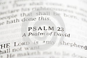 Psalm of David. photo