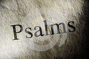 Psalms text header