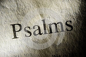 Psalms text header photo