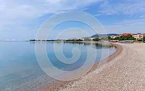 Psani beach in Nafpaktos, Greece