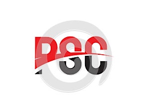 PSC Letter Initial Logo Design Vector Illustration photo