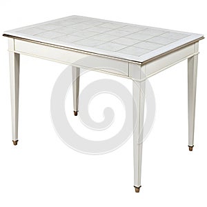 PSD of a table on a transparent background isolated on white background