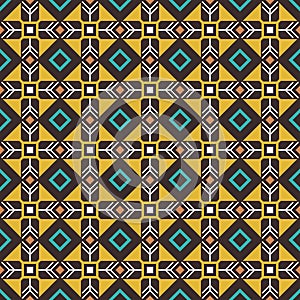 Pseudo african craft ethnic pattern