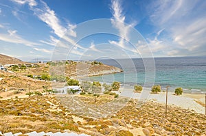 Psili ammos beach in Serifos island