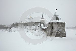 Pskov Kremlin in Pskov, Russia.