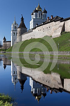 Pskov Kremlin at sunrise