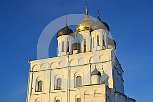 Pskov Kremlin with the Trinity cathedral, Russia