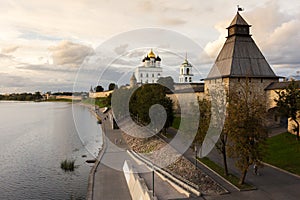 Pskov Krom or Pskov Kremlin and the river