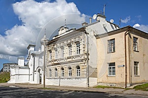 Pskov, an old apartment building on Leon Pozemsky street