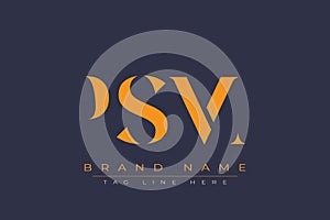 PSM abstract letter logo design